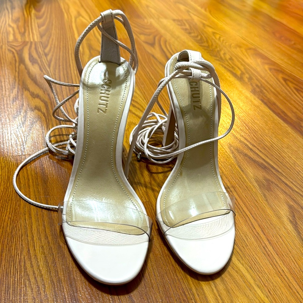 Schutz Jessie rose nude heels.  Size 9.5